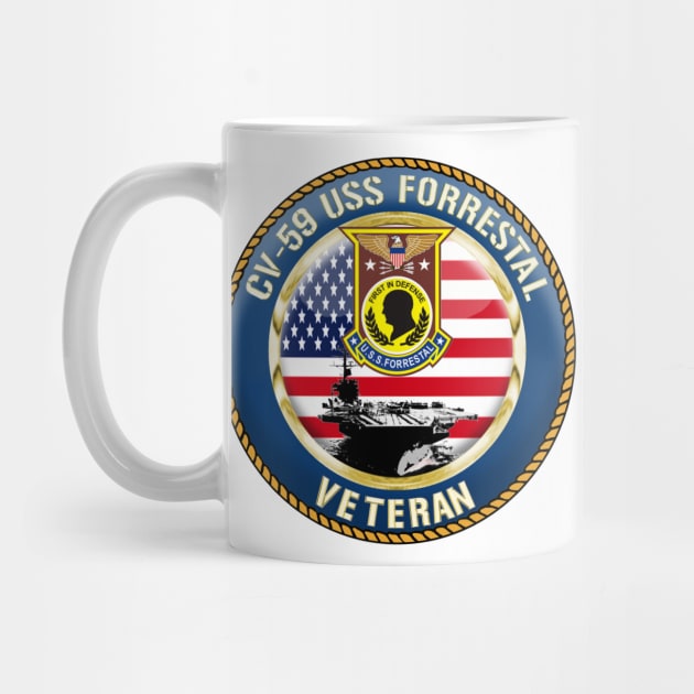 CV59 USS Forrestal Crest by MilMerchant